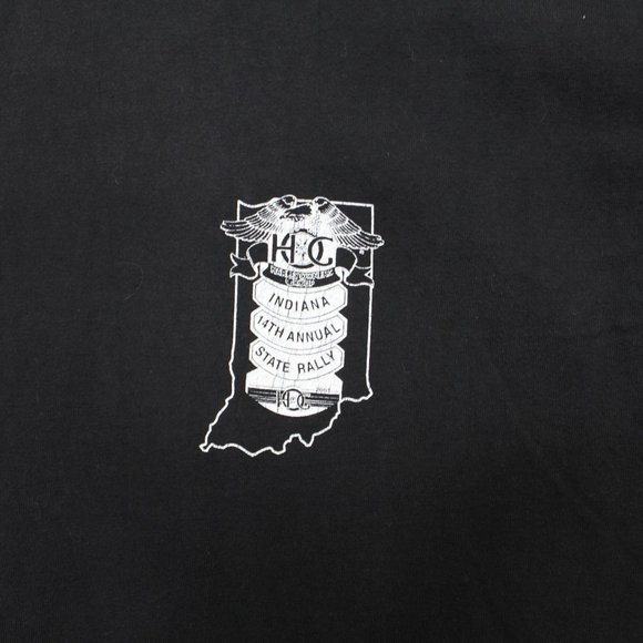 Vintage Harley Davidson 2001 Black Short Sleeve Galaxy T Shirt Top sz Large - Picture 3 of 5